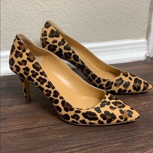 J Crew Factory Leopard Print Heels